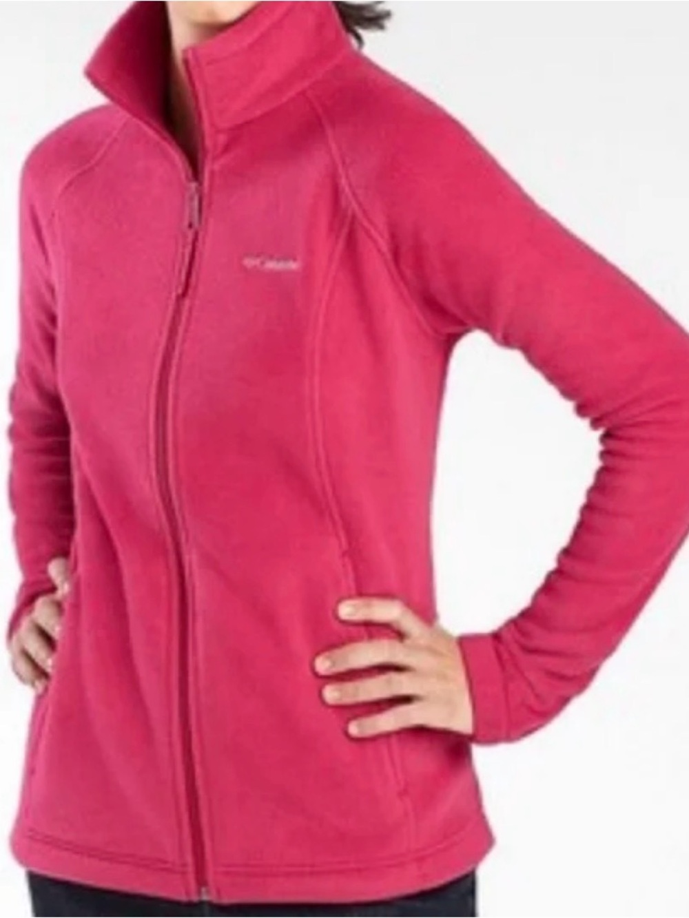 Columbia  Bright Pink Full-Zip Fleece Jacket